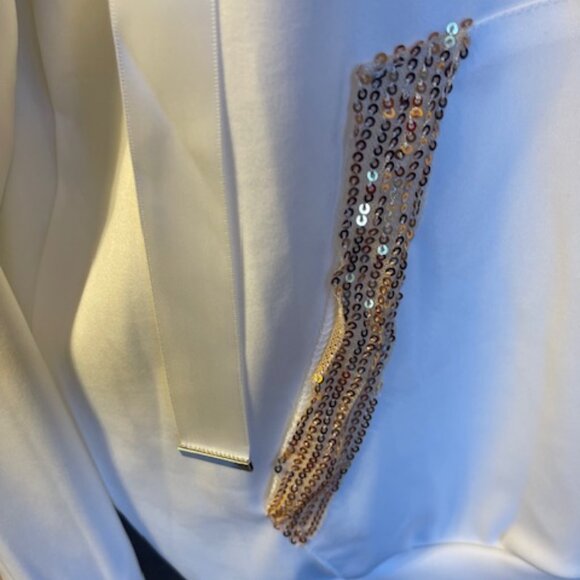 White and gold sequin jogging suit XXL - Picture 4 of 9